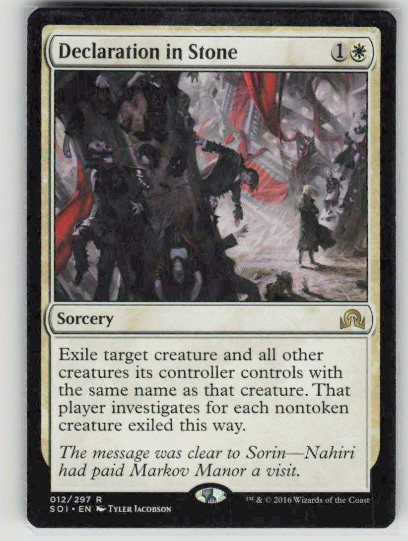 2016 Shadows over Innistrad 12 Declaration in Stone
