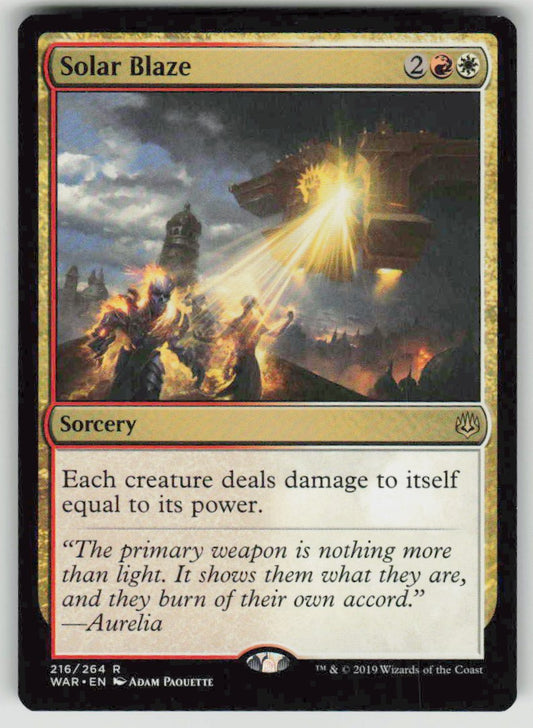 2019 War of the Spark 216 Solar Blaze