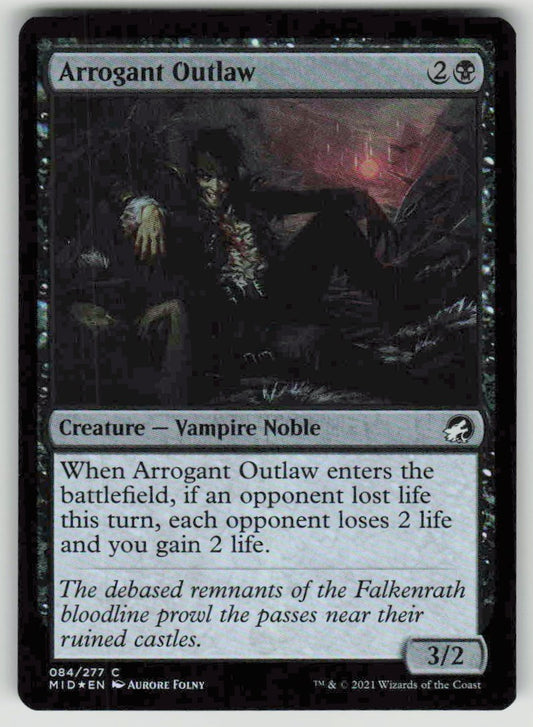2021 Innistrad: Midnight Hunt 84 Arrogant Outlaw