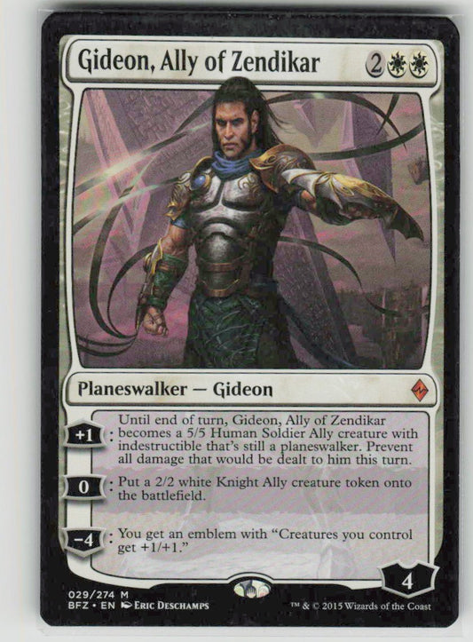 2015 Battle for Zendikar 29 Gideon, Ally of Zendikar