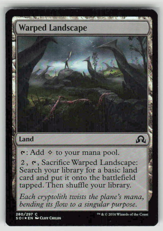 2016 Shadows over Innistrad 280 Warped Landscape