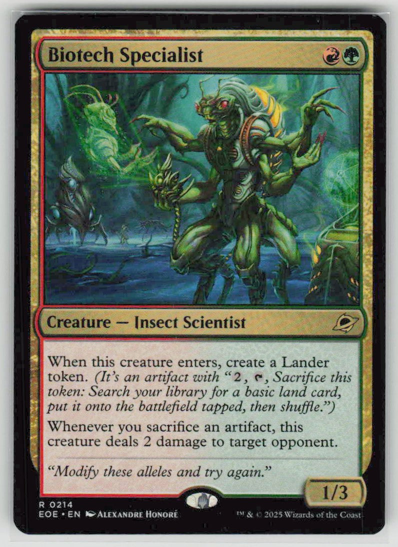 2025 Edge of Eternities 214 Biotech Specialist