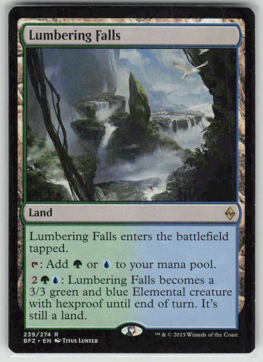 2015 Battle for Zendikar 239 Lumbering Falls