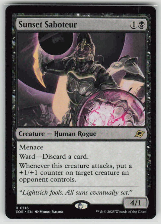 2025 Edge of Eternities 116 Sunset Saboteur