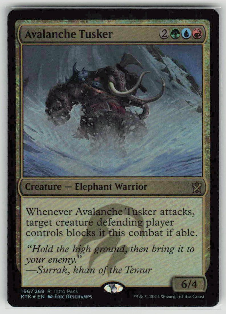 2014 Khans of Tarkir 166 Avalanche Tusker