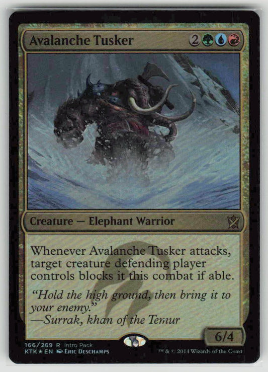 2014 Khans of Tarkir 166 Avalanche Tusker