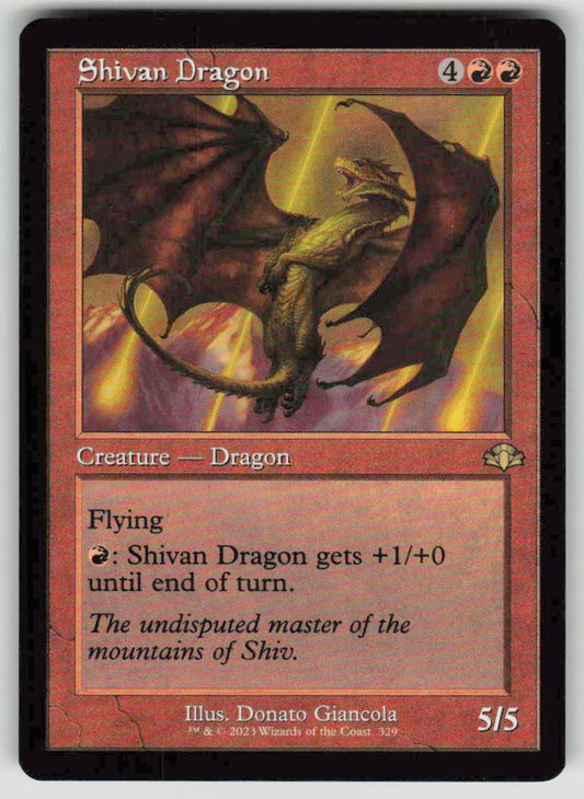 2023 Dominaria Remastered 329 Shivan Dragon