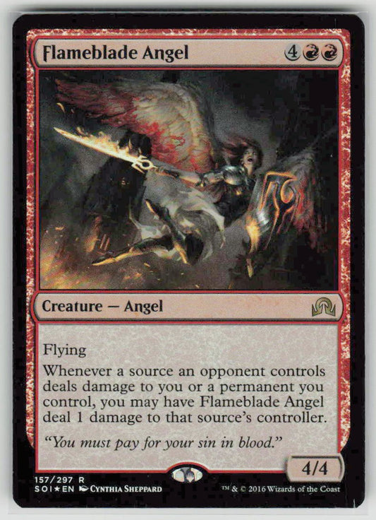2016 Shadows over Innistrad 157 Flameblade Angel