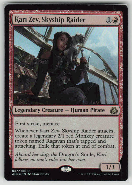 2017 Aether Revolt 87 Kari Zev, Skyship Raider