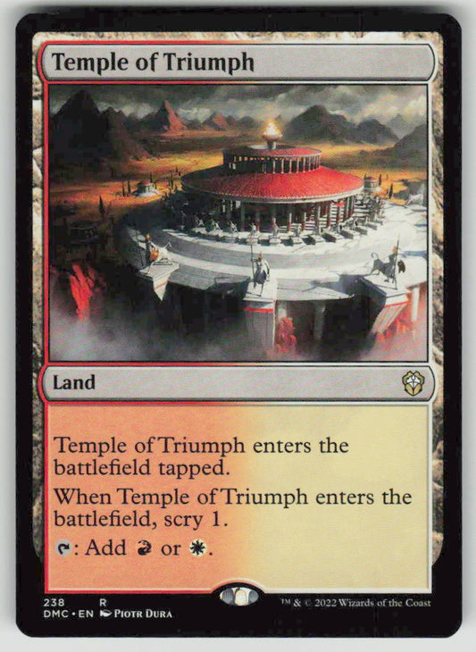 2022 Dominaria United Commander 238 Temple of Triumph