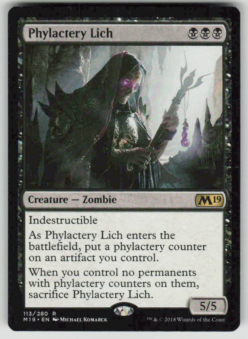 2018 Core Set 2019 113 Phylactery Lich