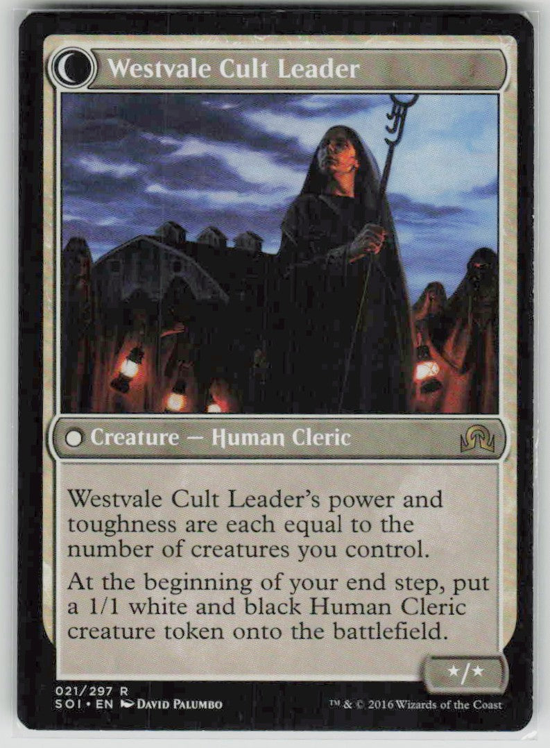 2016 Shadows over Innistrad 21 Hanweir Militia Captain // Westvale Cult Leader