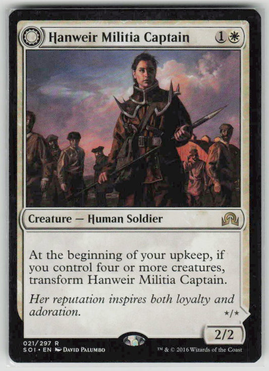 2016 Shadows over Innistrad 21 Hanweir Militia Captain // Westvale Cult Leader