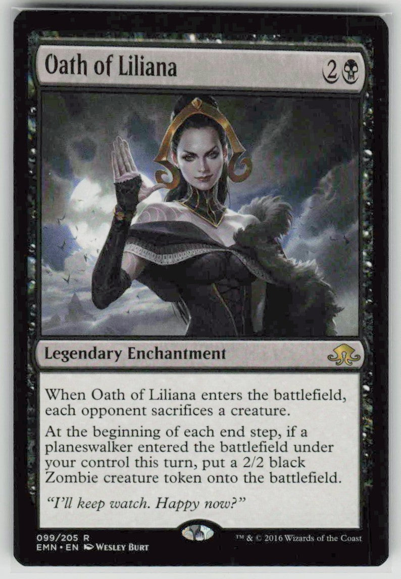 2016 Eldritch Moon 99 Oath of Liliana