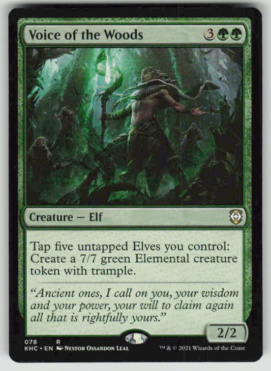 2021 Kaldheim Commander 78 Voice of the Woods