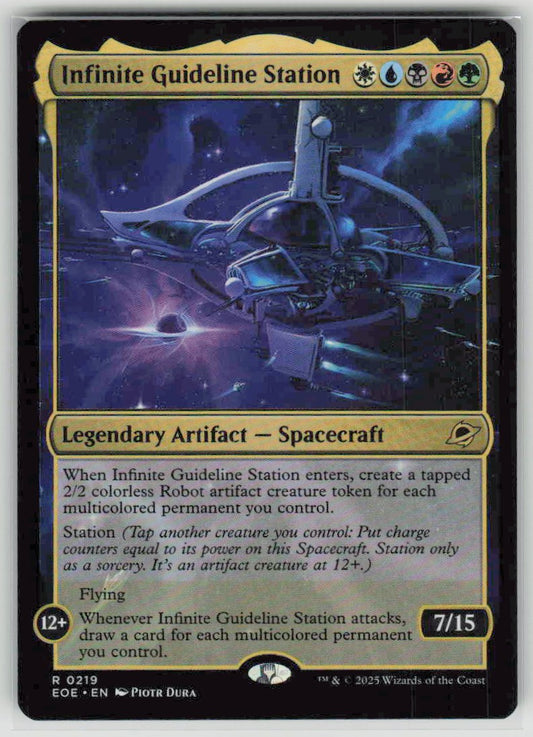 2025 Edge of Eternities 219 Infinite Guideline Station