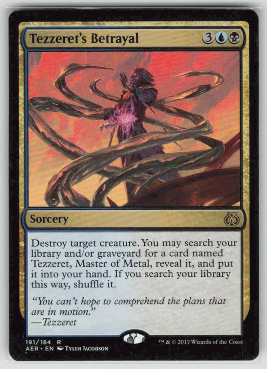 2017 Aether Revolt 191 Tezzeret's Betrayal