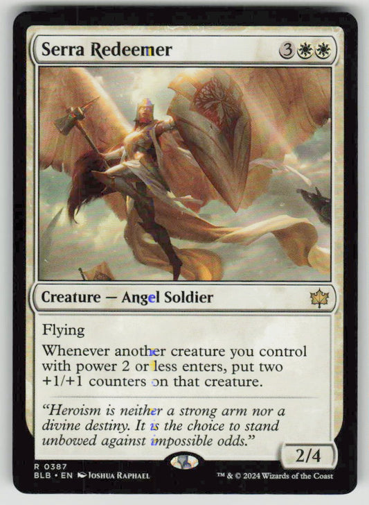 2024 Bloomburrow 387 Serra Redeemer