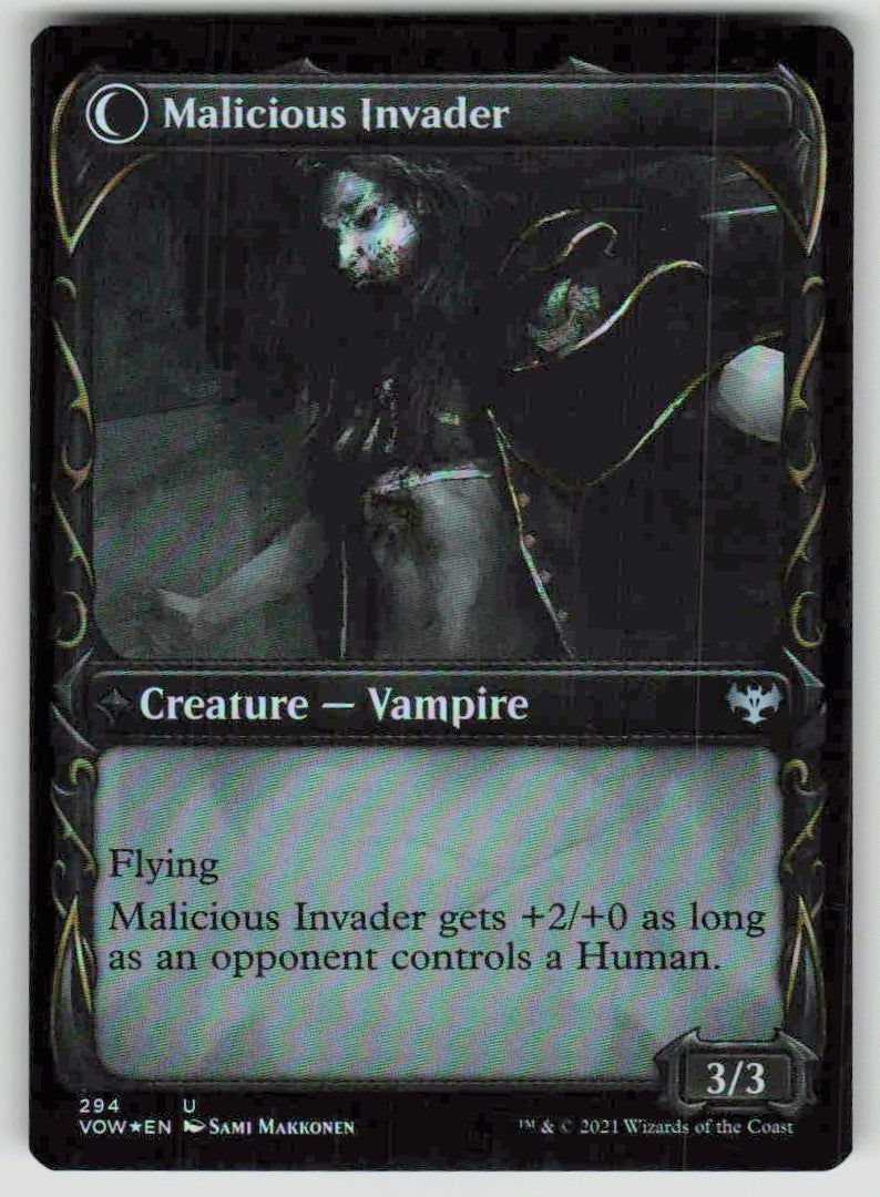 2021 Innistrad: Crimson Vow 294 Innocent Traveler // Malicious Invader