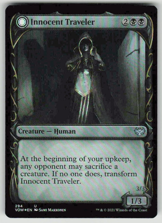 2021 Innistrad: Crimson Vow 294 Innocent Traveler // Malicious Invader