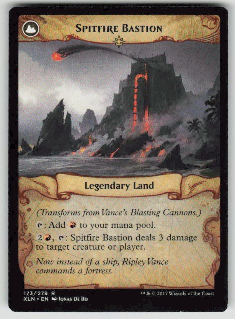 2017 Ixalan 173 Vance's Blasting Cannons // Spitfire Bastion