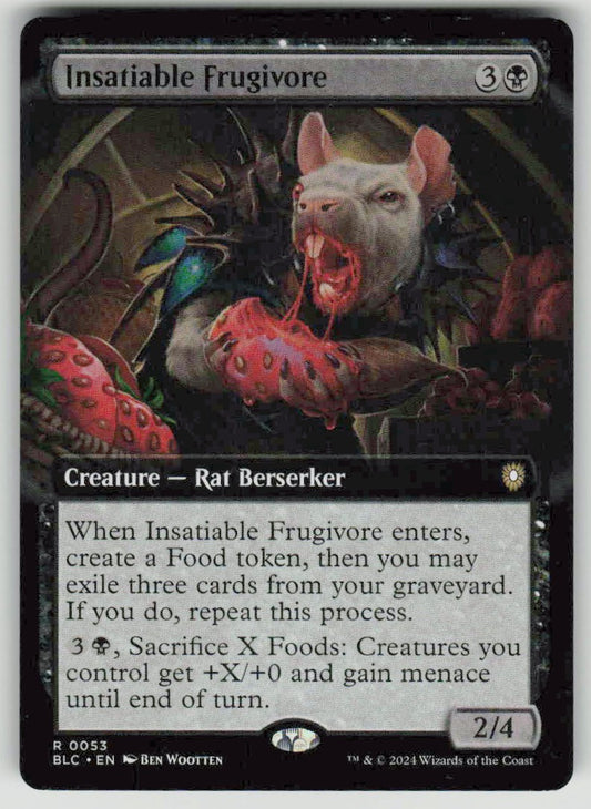 2024 Bloomburrow Commander 53 Insatiable Frugivore