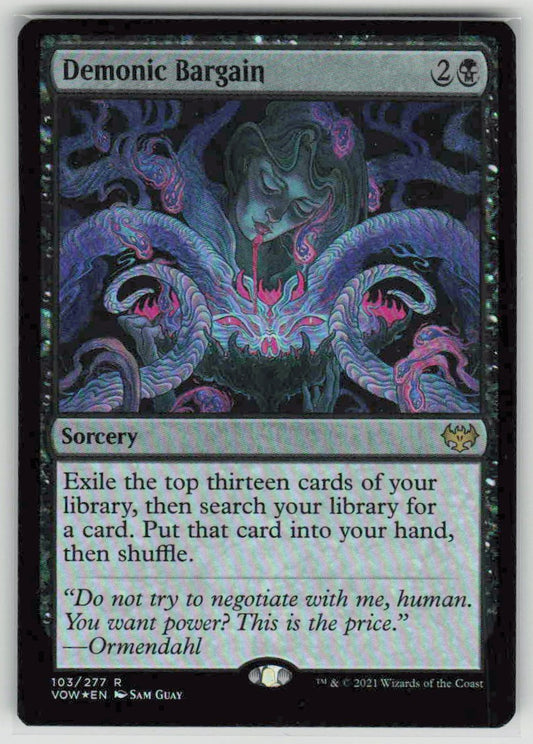 2021 Innistrad: Crimson Vow 103 Demonic Bargain