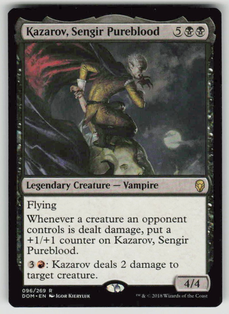 2018 Dominaria 96 Kazarov, Sengir Pureblood
