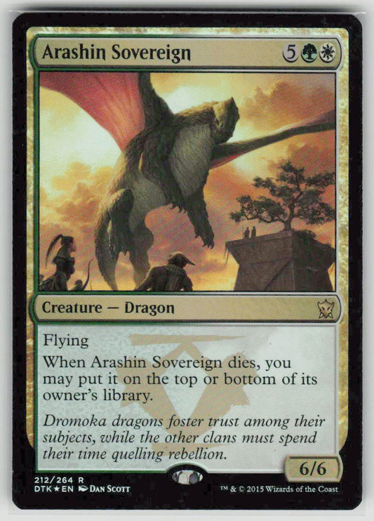 2015 Dragons of Tarkir 212 Arashin Sovereign
