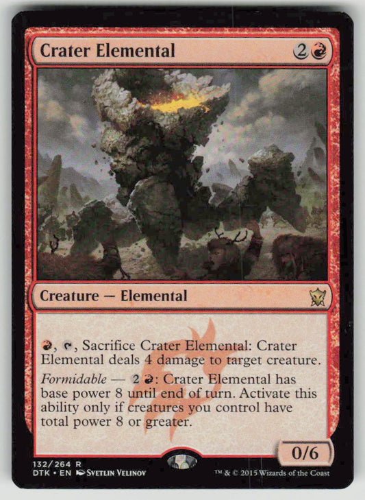 2015 Dragons of Tarkir 132 Crater Elemental