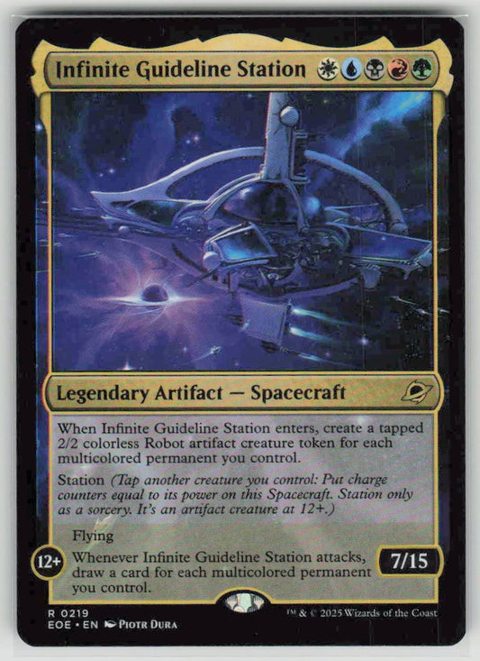 2025 Edge of Eternities 219 Infinite Guideline Station