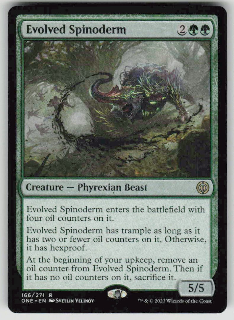 2023 Phyrexia: All Will Be One 166 Evolved Spinoderm