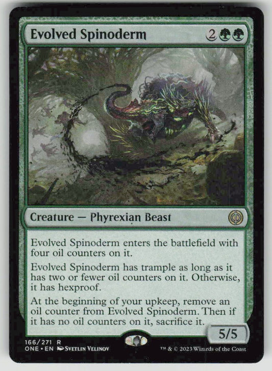 2023 Phyrexia: All Will Be One 166 Evolved Spinoderm