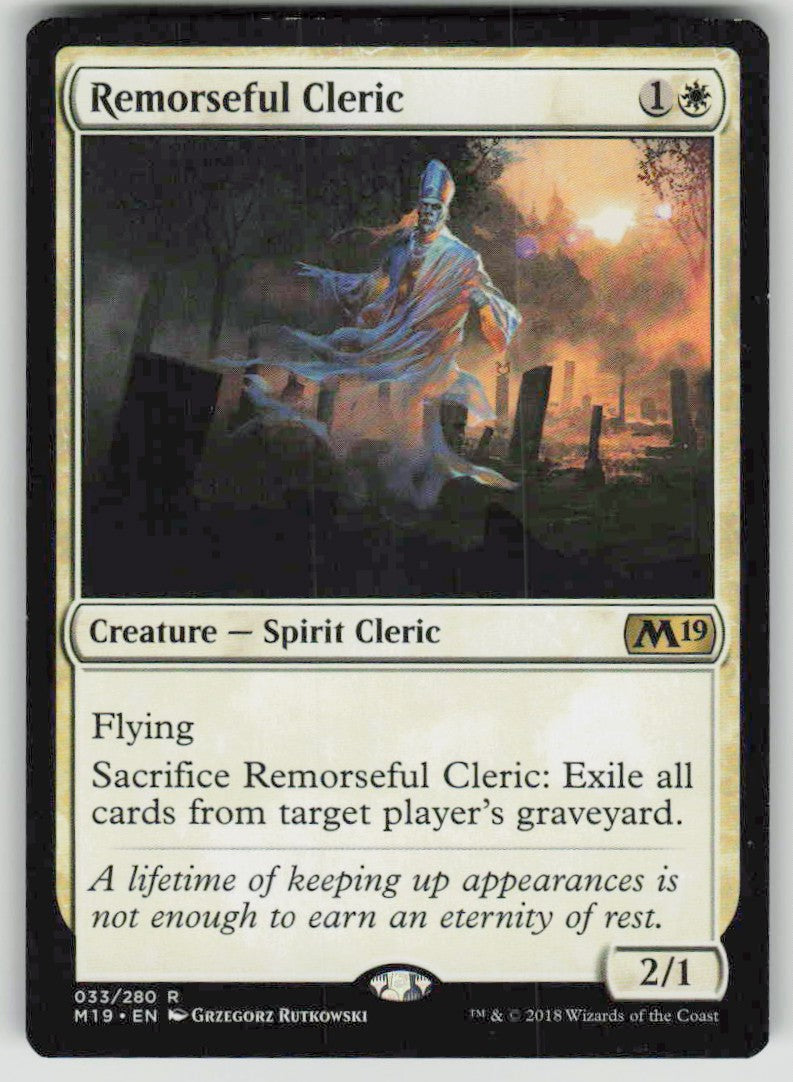 2018 Core Set 2019 33 Remorseful Cleric