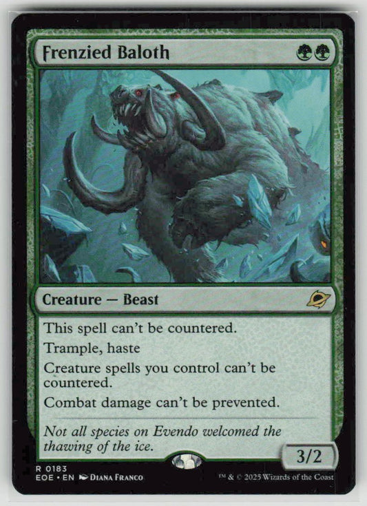 2025 Edge of Eternities 183 Frenzied Baloth