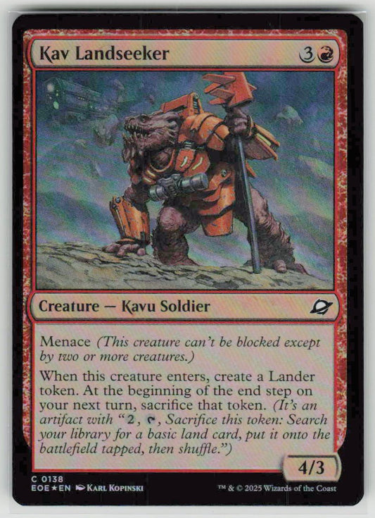 2025 Edge of Eternities 138 Kav Landseeker