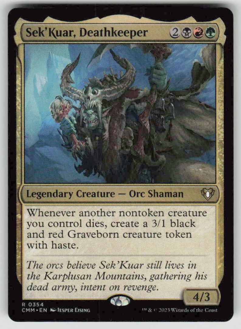 2023 Commander Masters 354 Sek'Kuar, Deathkeeper