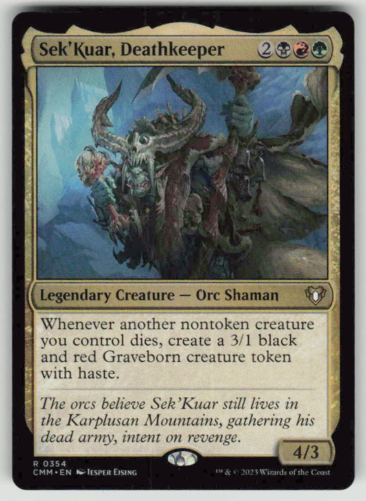 2023 Commander Masters 354 Sek'Kuar, Deathkeeper
