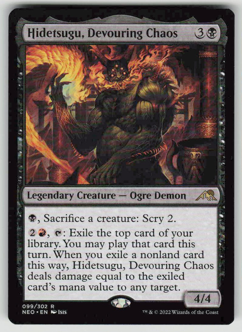 2022 Kamigawa: Neon Dynasty 99 Hidetsugu, Devouring Chaos