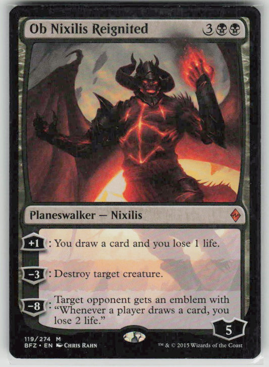 2015 Battle for Zendikar 119 Ob Nixilis Reignited