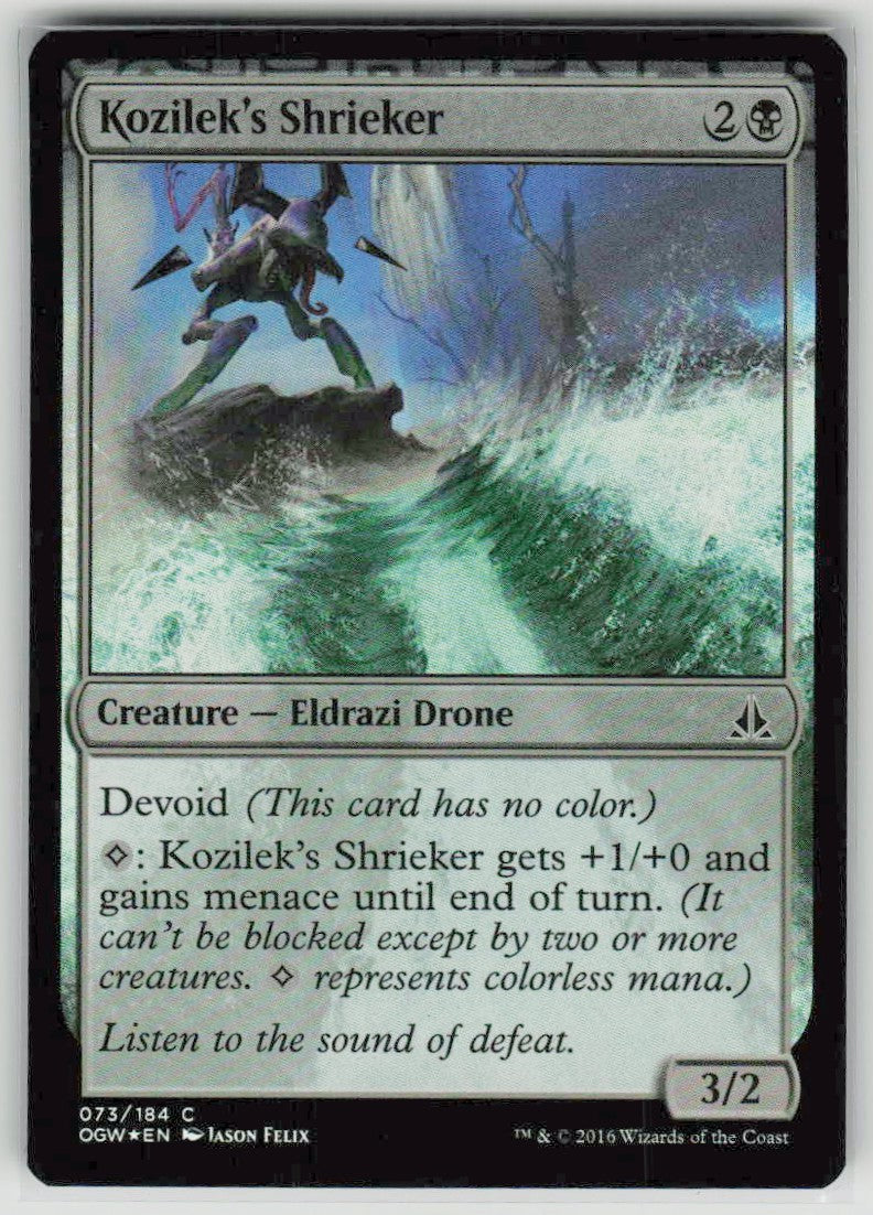 2016 Oath of the Gatewatch 73 Kozilek's Shrieker