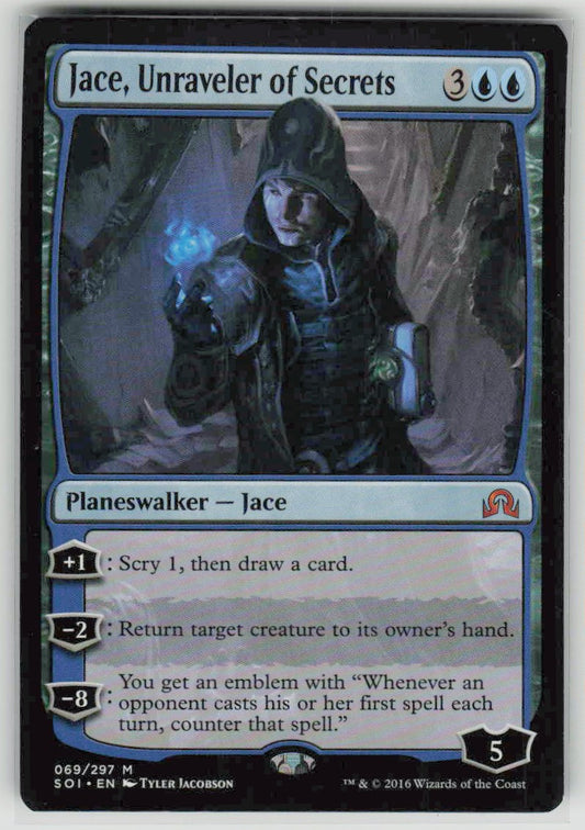 2016 Shadows over Innistrad 69 Jace, Unraveler of Secrets
