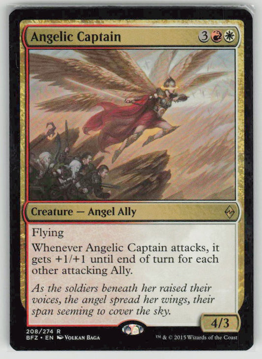 2015 Battle for Zendikar 208 Angelic Captain