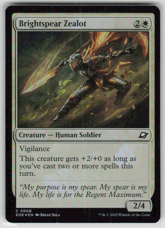 2025 Edge of Eternities 8 Brightspear Zealot