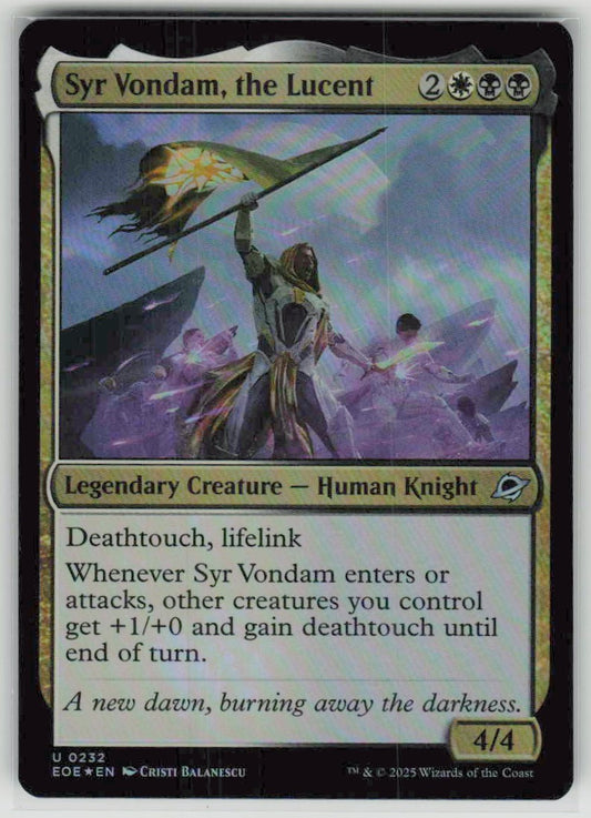 2025 Edge of Eternities 232 Syr Vondam, the Lucent