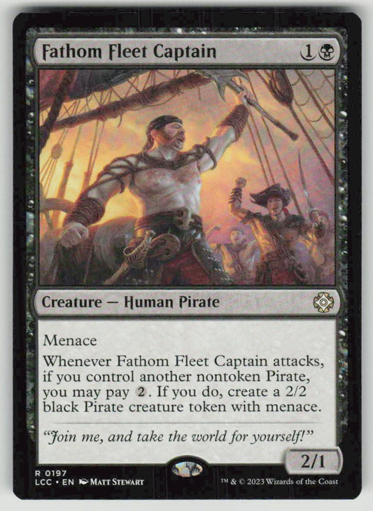 2023 The Lost Caverns of Ixalan Commander 197 Fathom Fleet Captain