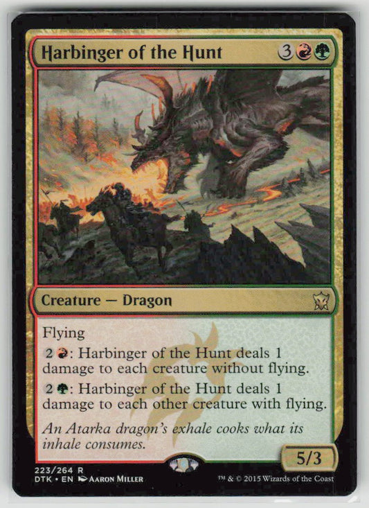2015 Dragons of Tarkir 223 Harbinger of the Hunt