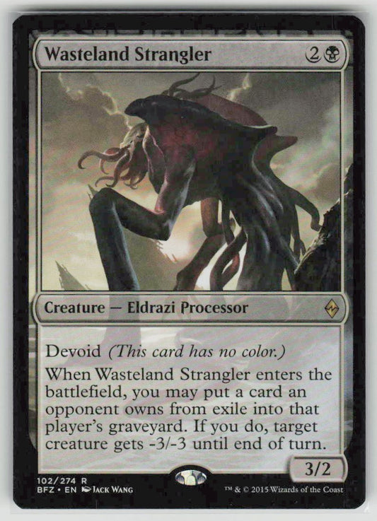 2015 Battle for Zendikar 102 Wasteland Strangler