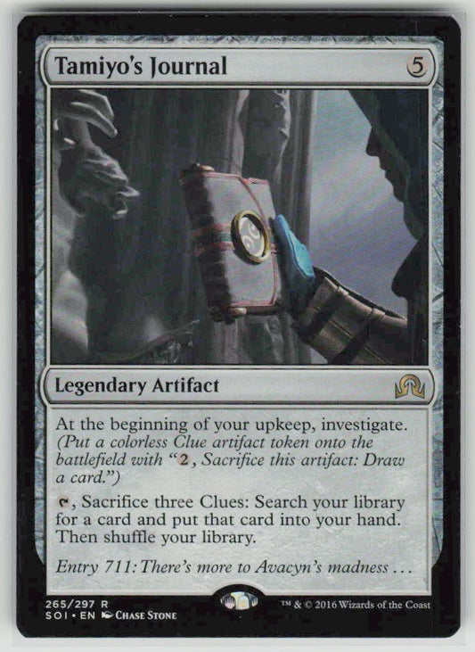 2016 Shadows over Innistrad 265 Tamiyo's Journal