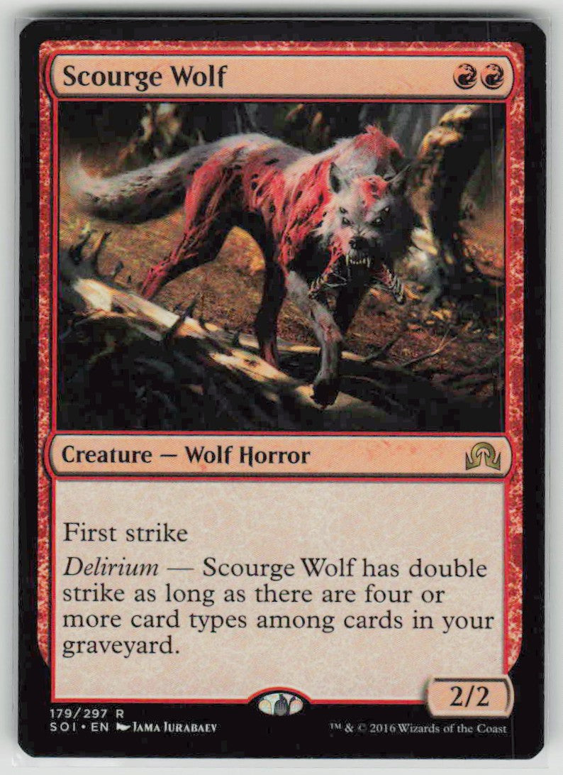 2016 Shadows over Innistrad 179 Scourge Wolf